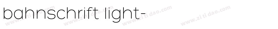 bahnschrift light字体转换